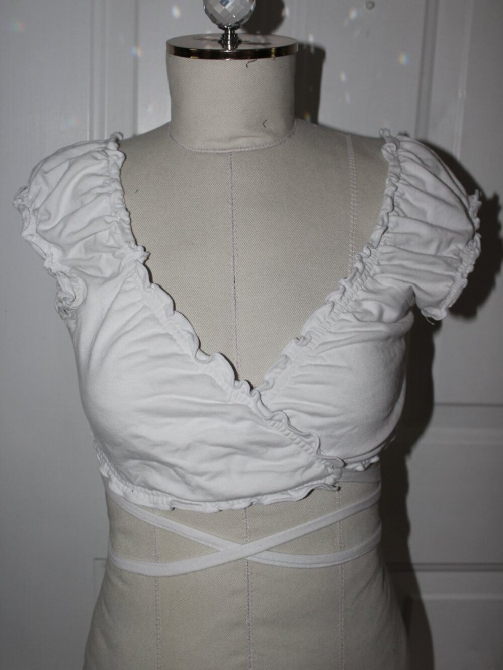 Short sleeve wrap top - Picture 3 of 4
